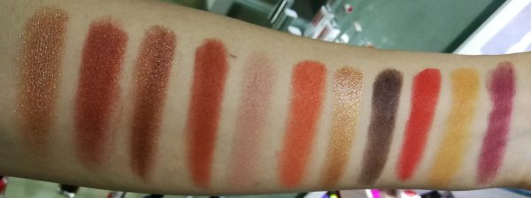 Pressed powder eyeshadows