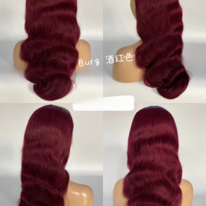 burgundy wig
