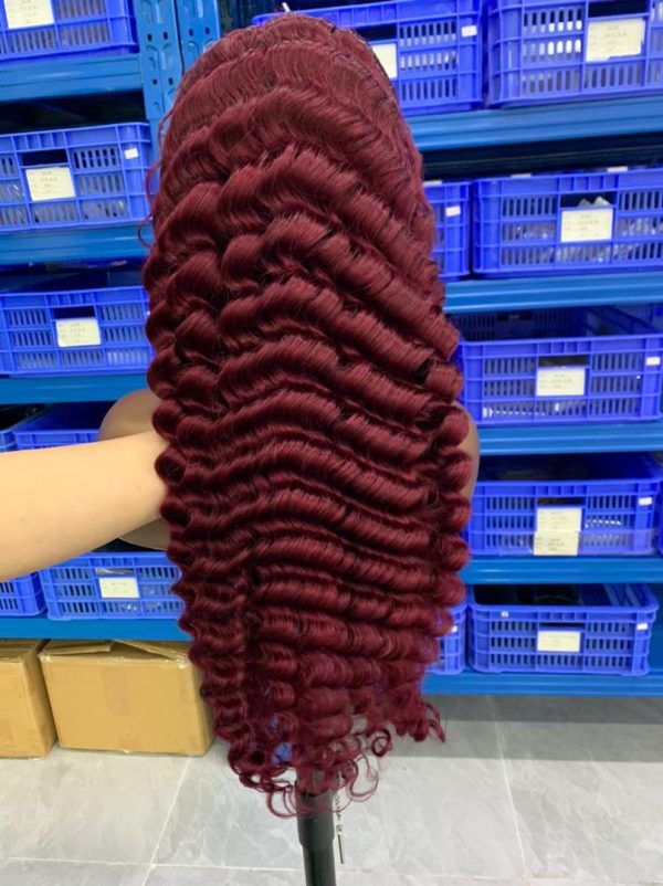 burgundy wig